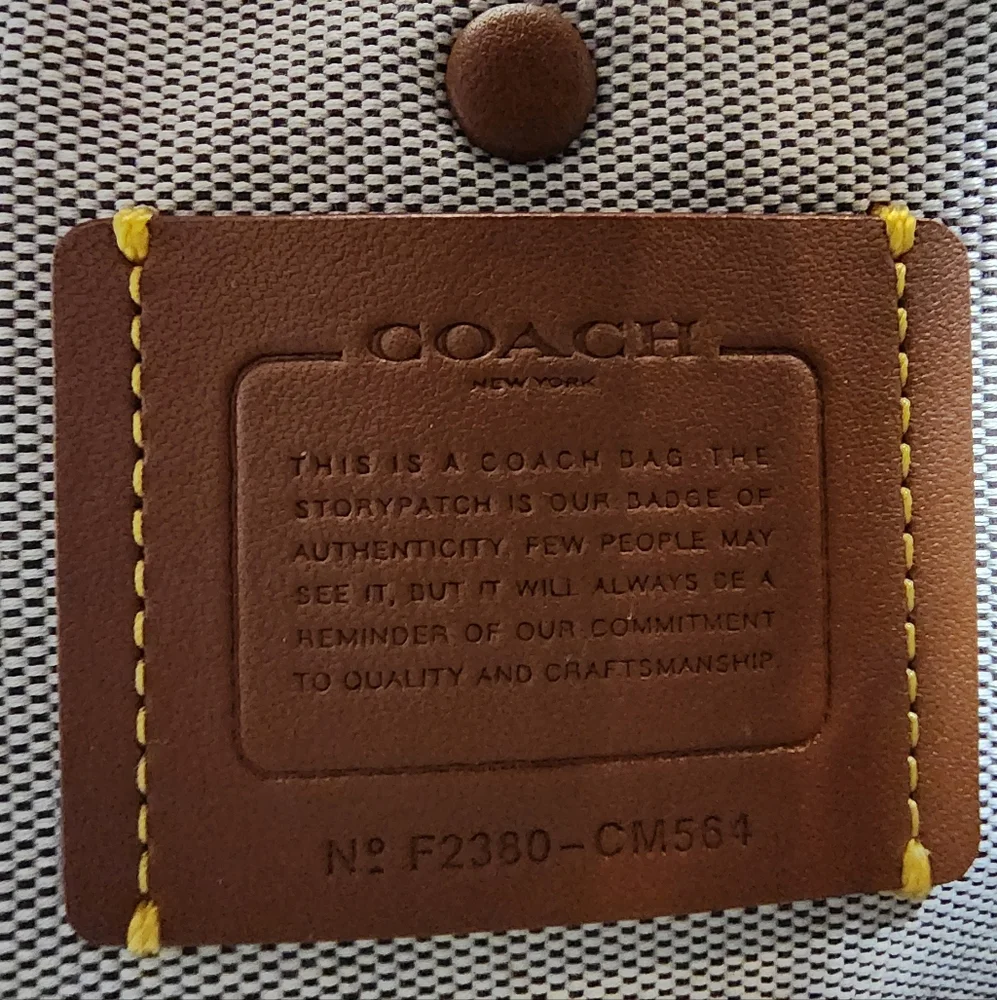 Coach Rogue 20 In Haircalf With Zebra Print - Picture 3 of 16